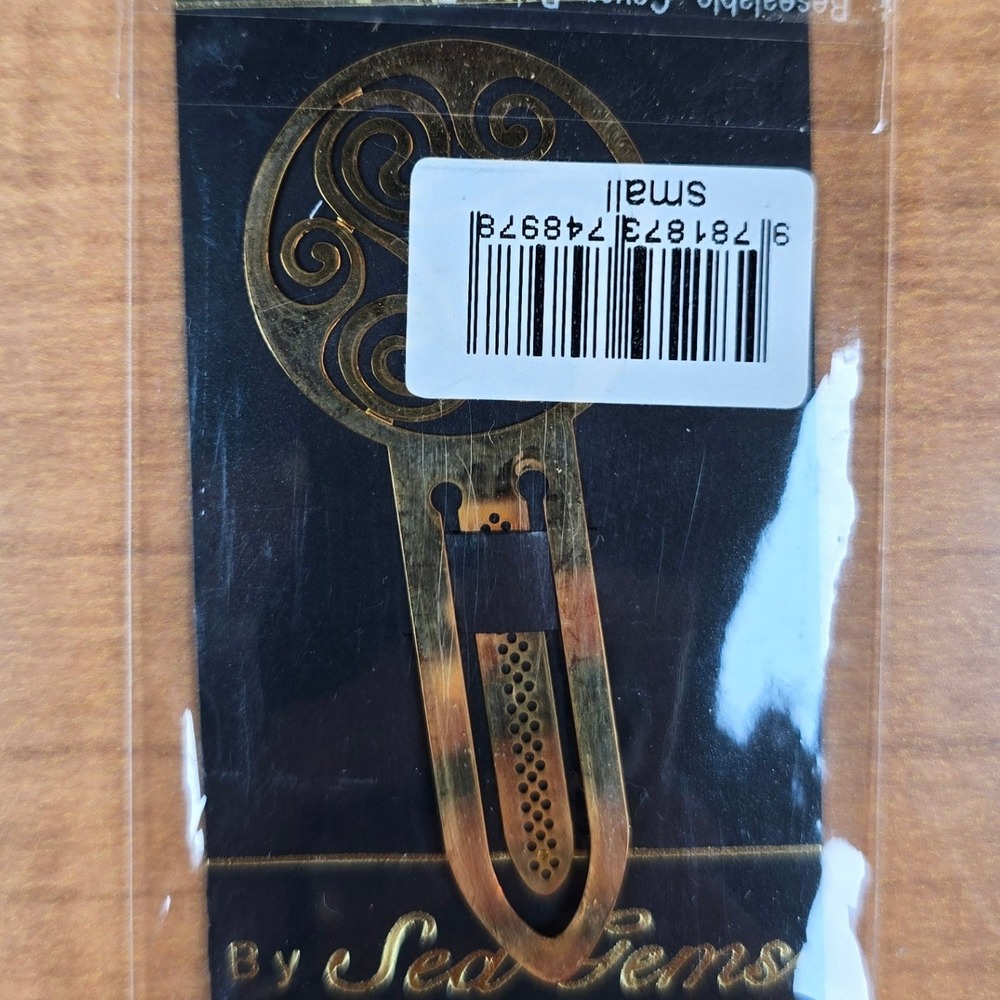 Sea Gems Celtic BookMark Gold Light 3" Irish Ireland Scotland Wales Cornwall